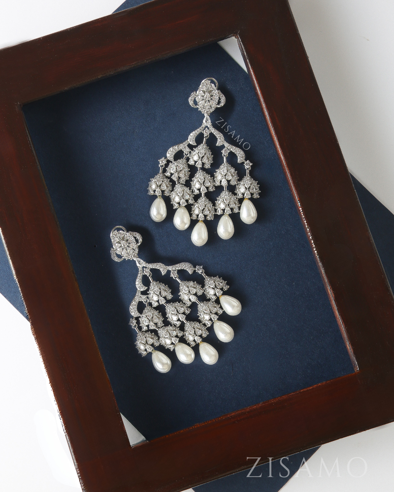 Regal pearl chandeliers